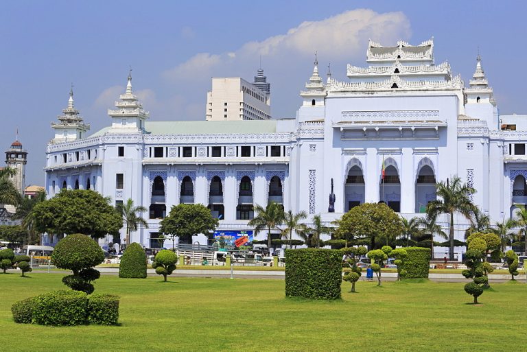 Yangon City Hall, Yangon (Rangoon), Myanmar (Burma), Asia